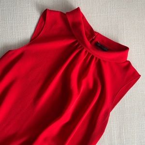 Vince Camuto sleeveless red blouse